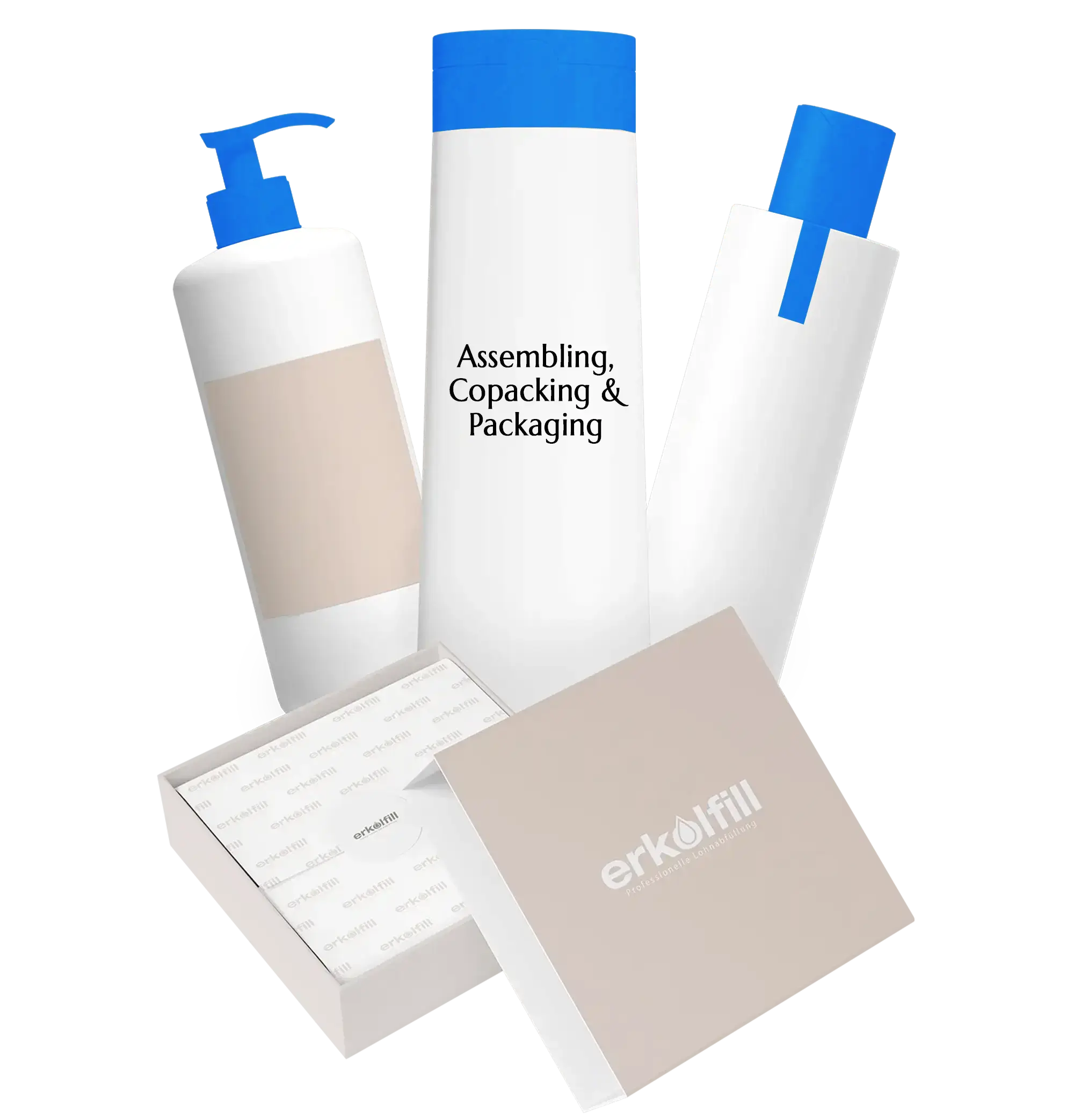 Lohnabfüllung inklusive Assembling und Packaging – von der Abfüllung bis zur verkaufsfertigen Einheit
